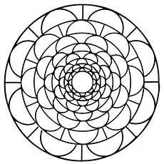Circle Mandala coloring page
