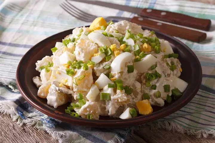 Classic potato salad during pregnacy