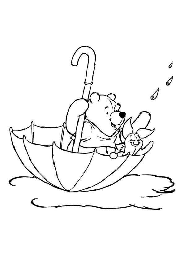 Color-Piglet-and-Pooh-in-the-Rain.jpg (595×842) | Disney coloring pages ...