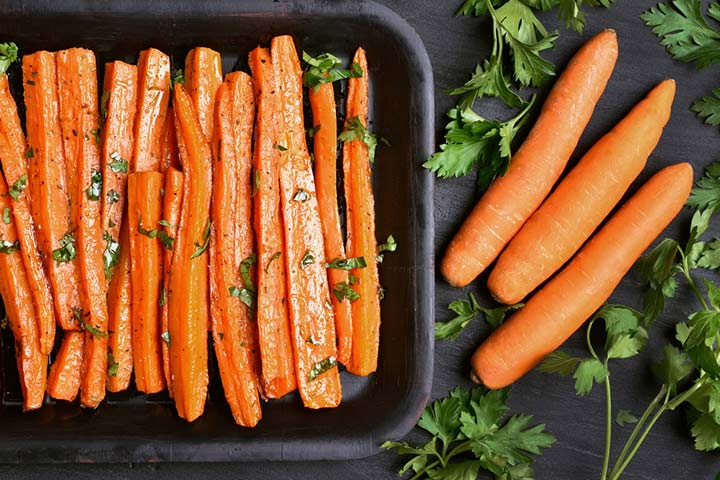 Cooked carrot sticks recipe for babies