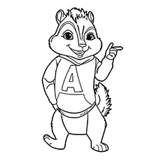Cool Alvin in Alvin and the Chipmunk coloring page_image