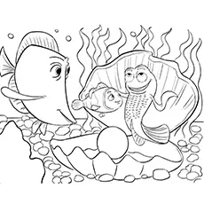 Nemo With Friends in Sea Coloring pages