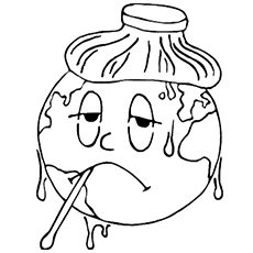 Earth has Fever Coloring Pages
