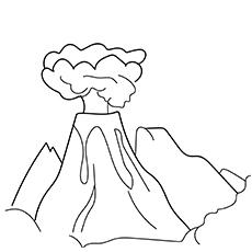 volcanoe coloring pages