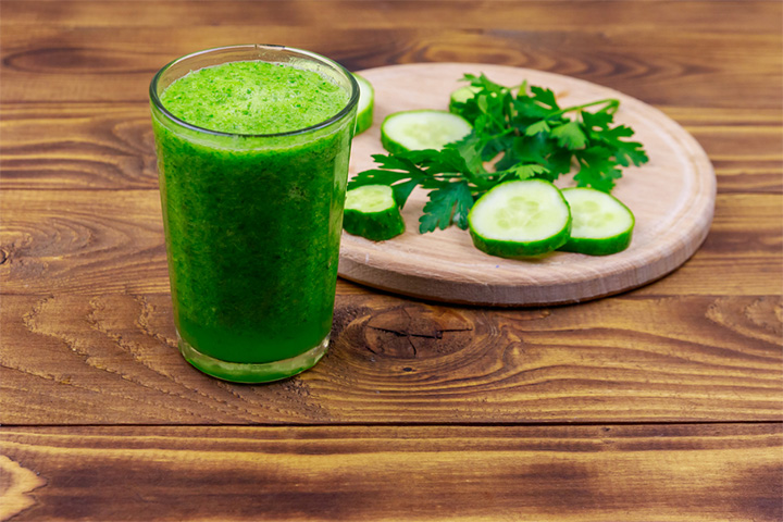 Freshly made cucumber juice is safe during pregnancy.