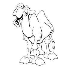 Hump Day Camel coloring page