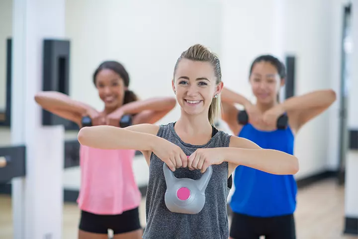 Include front dumbbell raises in the workout plan for teenagers