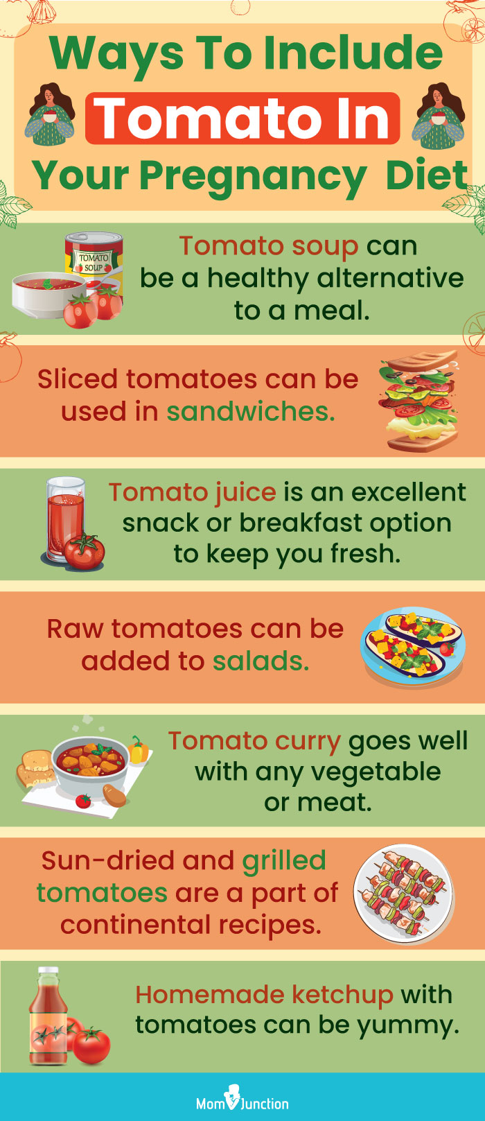 ways to include tomato in your diet pregnancy (infographic)