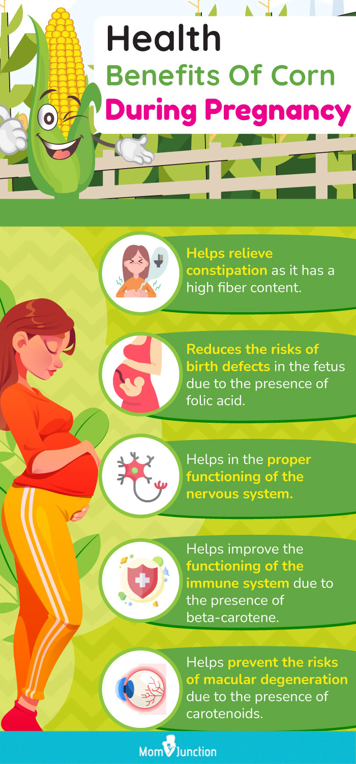 health benefits of corn during pregnancy (infographic)
