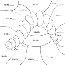Insects for Addition And Subtraction coloring pages