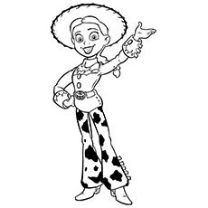 Jessie disney coloring page