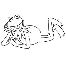 Kermit Disney coloring page