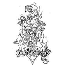 kingdom hearts coloring pages keyblades