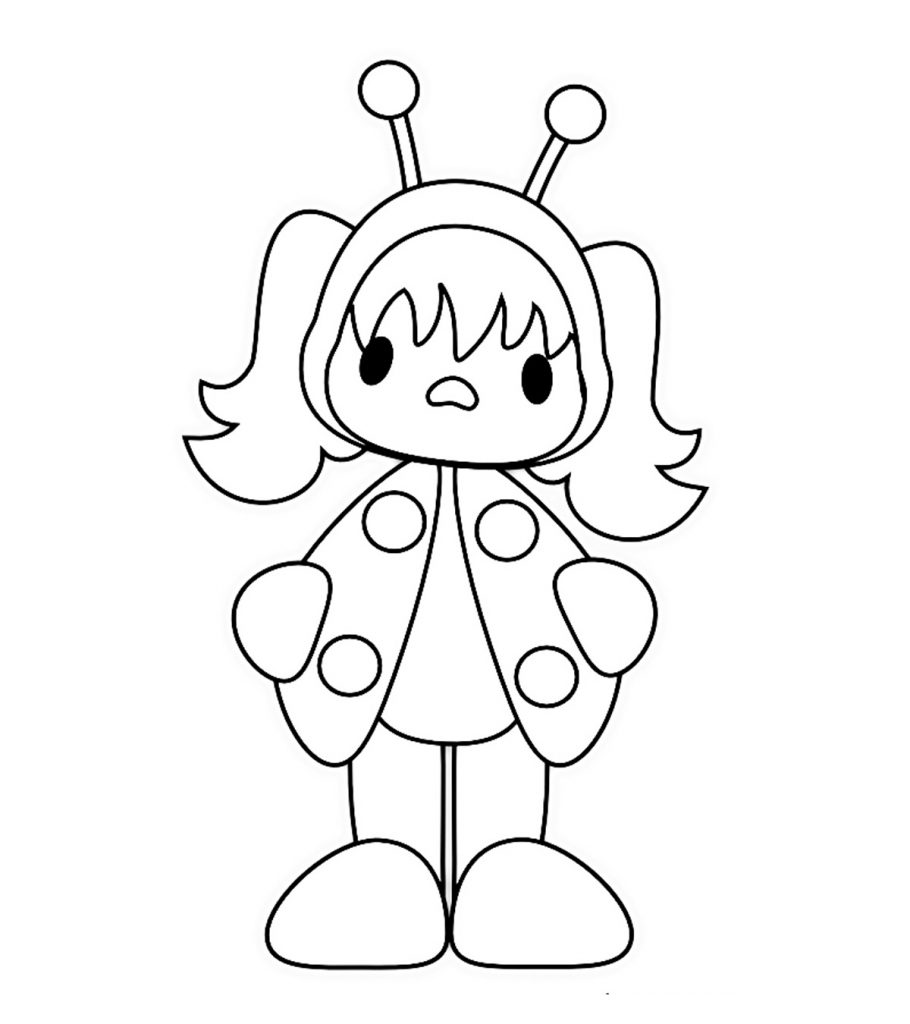 Lady Bird Coloring Pages - Free Free Ladybug Coloring Pages Download