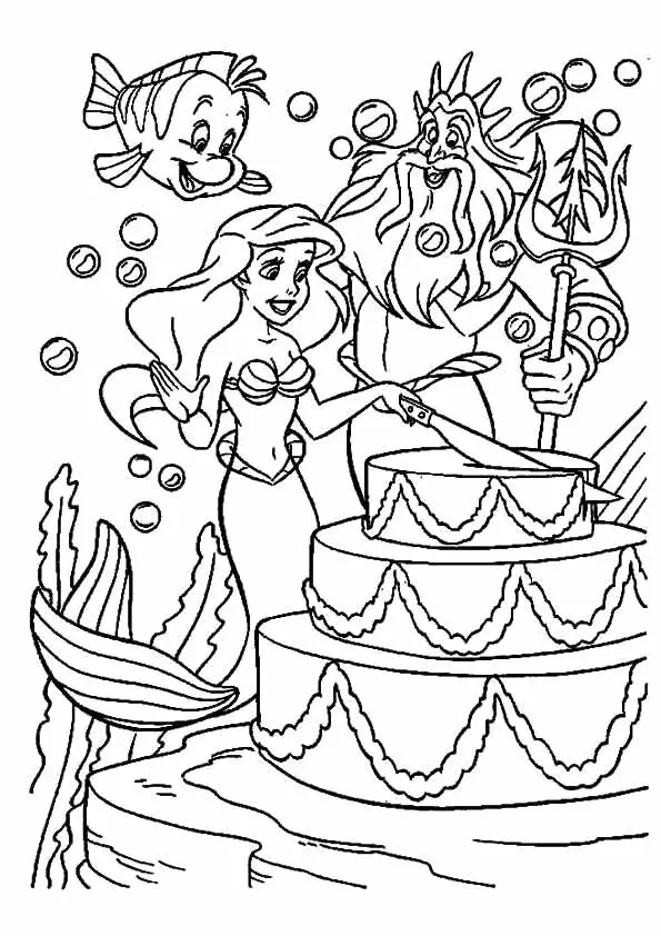 Little-Mermaid-and-King-Neptune-in-Birthday-Party