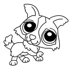 Coloring pages of Littlest Pet minka