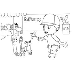 Manny knows pat Will Get The Job Done Coloring page