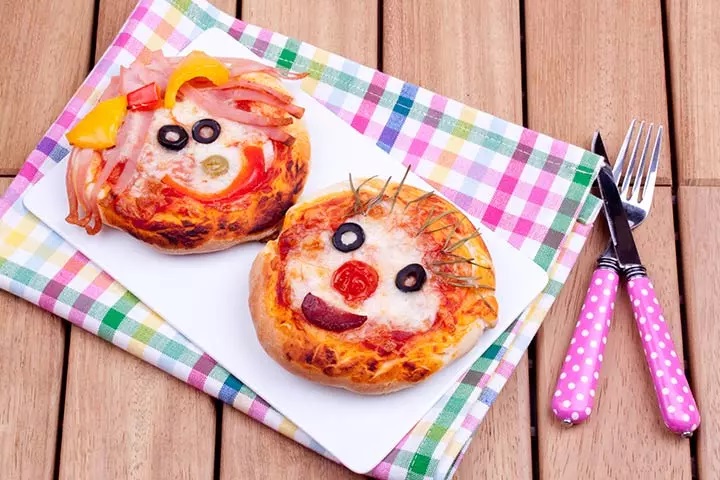Mini pizza fireless cooking for kids