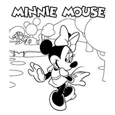 Minnie Mouse coloring page