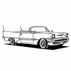Muscle PPGDesoto car coloring page
