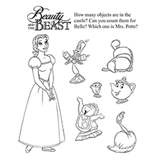 Objects In The Castle coloring page