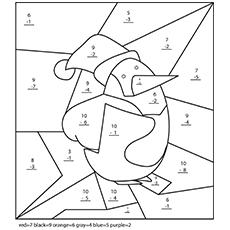 Penguin Addition And Subtraction coloring pages