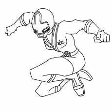Coloring Pages Of Leaping Power Rangers