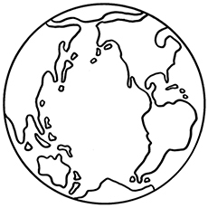 Earth Planet Coloring Pages