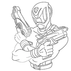 Coloring Pages Of Power Ranger Gun_image