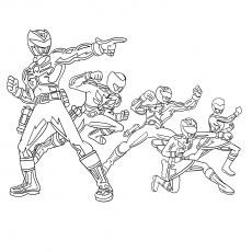 Power Rangers Coloring Page Inspiring