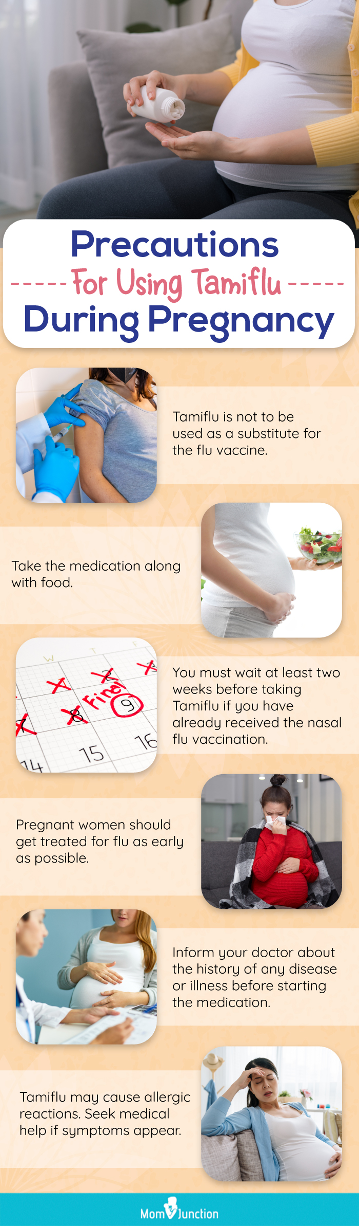 precautions for using tamiflu during pregnancy (infographic)