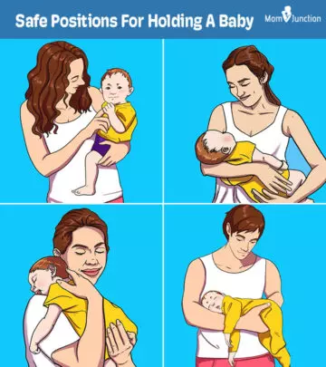 How to hold a baby, positions