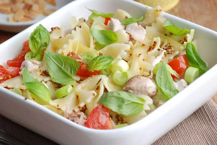 Sesame chicken pasta salad recipe for kids