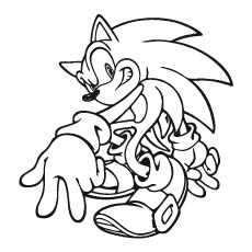 Sonic Hedgehog Coloring Pages