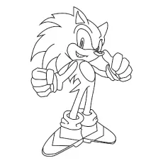 Sonic Hedgehog Coloring Pages_image