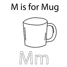 The ‘M’ Fo Mug coloring 