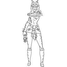 Ahsoka Tano Starwar Coloring Pages Printable