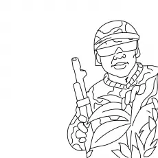Army Soldier Coloring Page_image