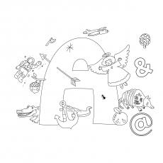 Articy A Letter Coloring Page