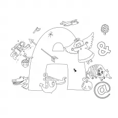 Articy A Letter Coloring Page_image