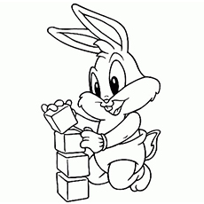 Baby Bugs Bunny Coloring Page