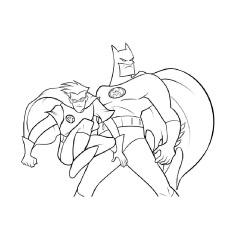 batman and robin coloring pages for kids