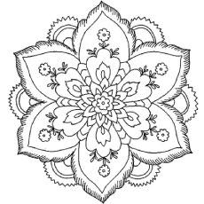 47 Top Flower Design Coloring Pages Printable  Images