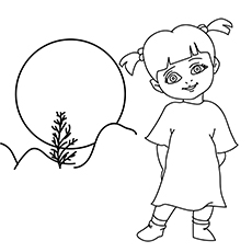 The Boo from Monsters Inc. coloring page