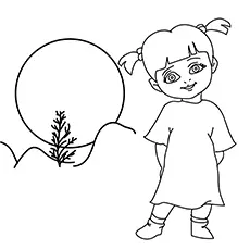 The Boo from Monsters Inc. coloring page