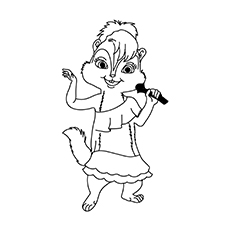 The Brittany Miller Chipmunk coloring page