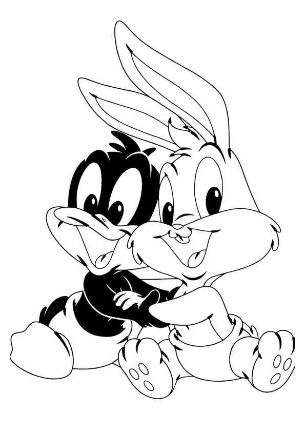 The-Bugs-Bunny-And-Daffy-Duck-color-to-print