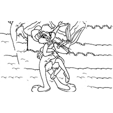 Bugs With Girlfriend Lola Coloring Page
