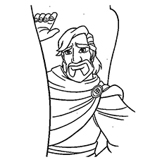 Cassim of Aladdin coloring page