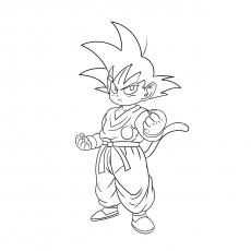 Dragon Ball Z Goku Coloring Pages